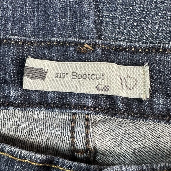 Levi's 515 Boot Cut Womens Size 10 Blue Mid Rise Jeans Denim Pants 30x30.5 - Picture 8 of 11